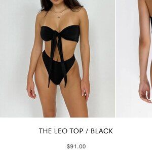 BRAND NEW Leo bikini top in black
